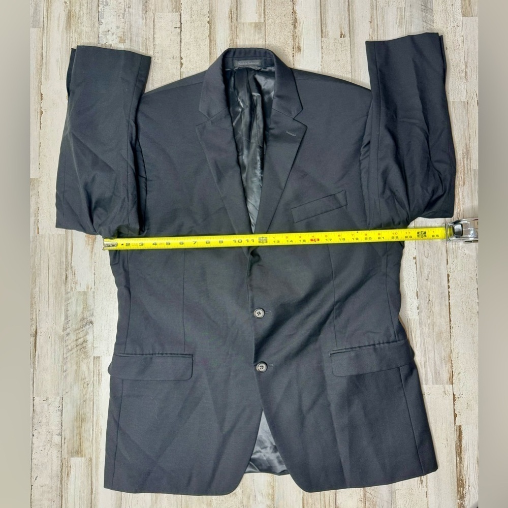 Lauren Ralph Lauren Blazer Jacket Men's 44R Black Classic Solid - Picture 4 of 11